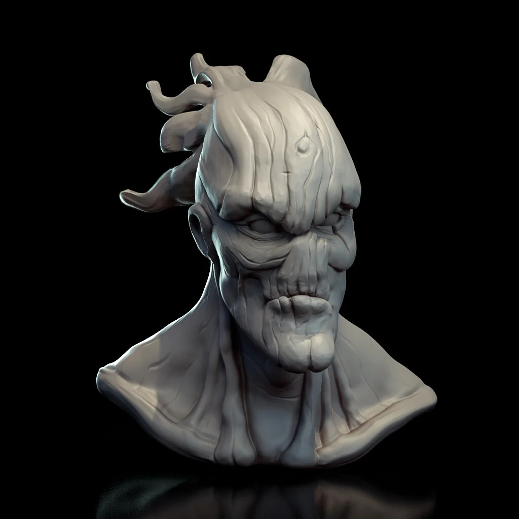 Tree Ent Bust Sculpt