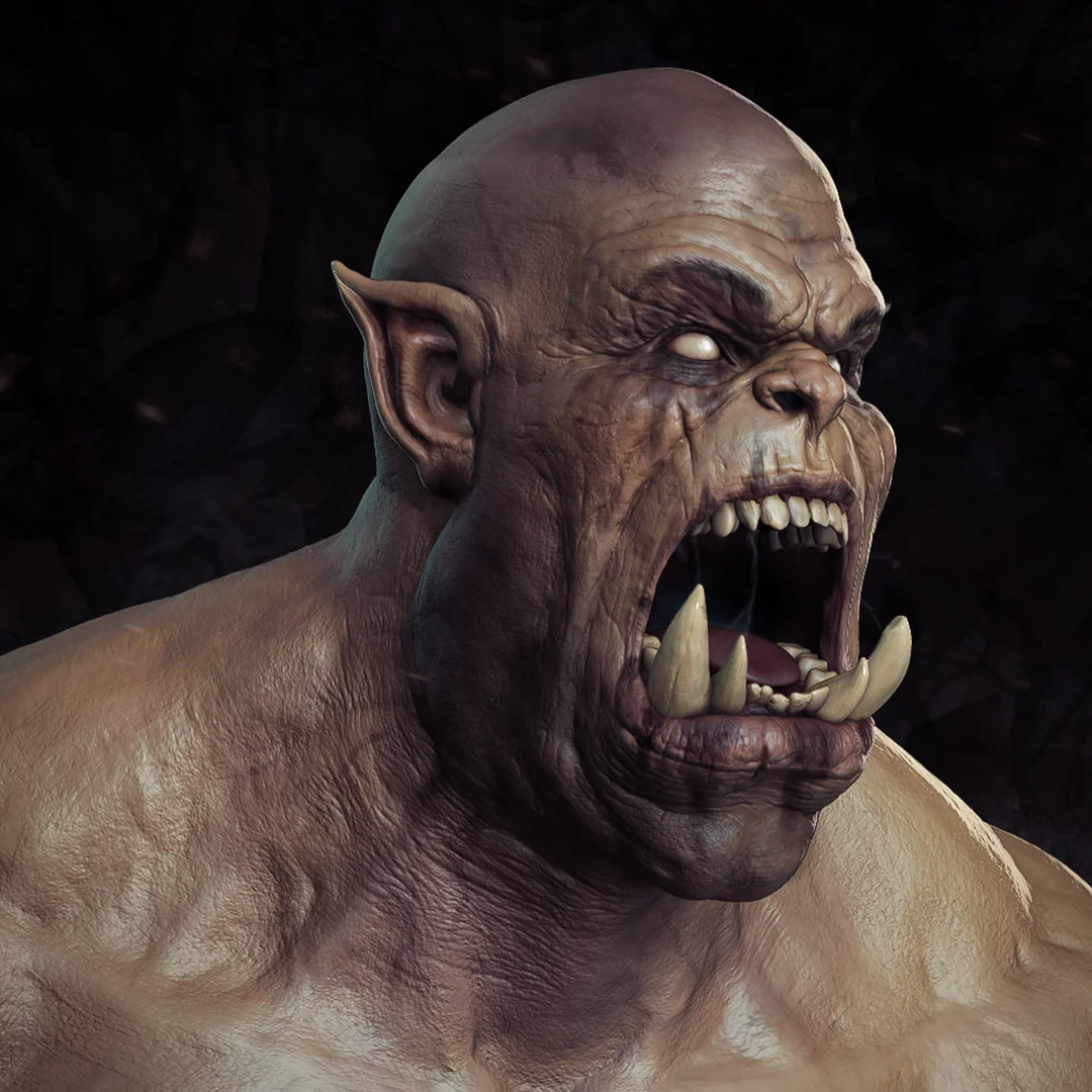 CREO 3D Orc Character Sculpt